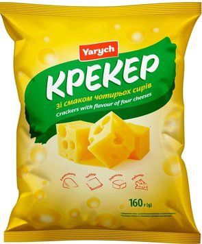 Крекер зі смаком чотирьох сирів 160г. / 25шт 226 фото