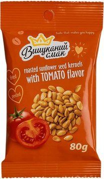 Ядро соняшника "Томат" 80г /20 шт ТМ Вишуканий смак 00000000707 фото