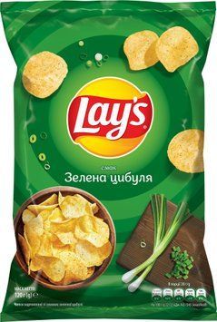 Чіпси Lay's зелена цибуля 120г. / 21шт 00000000799 фото