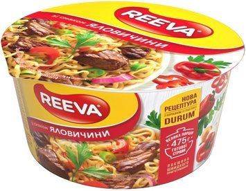 Вермішель Reeva яловичина ЧАША 75г. / 24шт 146 фото