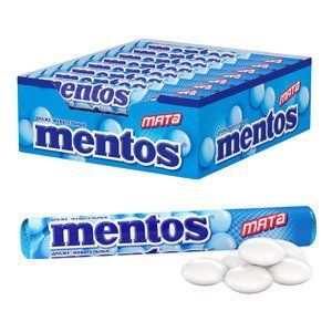 Жувальне драже MENTOS mentol 29,7г. / 16 шт 93 фото