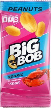 Арахіс зі смаком краб ТМ "BIG BOB" 60 г./ 95 шт 00000000678 фото