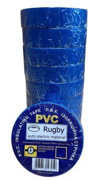Ізолента PVC синя 30 м 9 шт 00000000906 фото