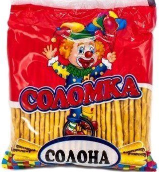 Соломка солона 200 г ./24 шт 202 фото