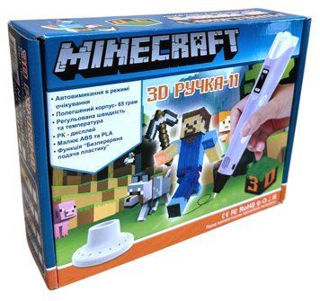 Ручка 3D Minecraft з трафаретом 1шт 136 фото