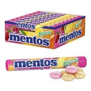 Жувальне драже MENTOS fruit 29,7г. / 16 шт 93 фото
