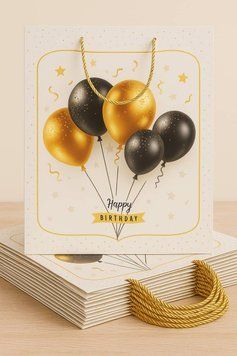 Пакет Подарунковий Happy Birthday 30*42см №1768 12 шт (Хорошоп) 00000001695 фото