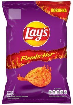 Чіпси Lay's шалено гострим смаком 95г. / 21шт 00000000807 фото