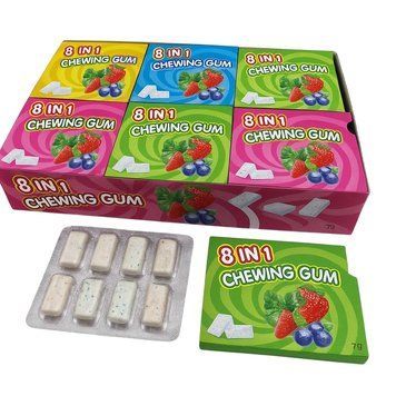 Жуйка CHEWING GUM 8в1 7г. / 30 шт 293 фото
