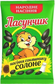 Насіння солоне "Ласунчик" 95 г (50шт) 378 фото