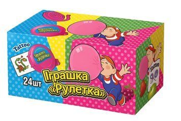 Жувачка рулетка Іграшка + тату 15г/24шт 291 фото