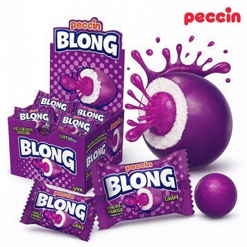 Жуйка Blong Uva (виноград) з джемом 5г / 40шт (Хорошоп) 00000002213 фото