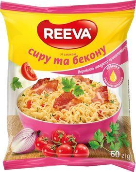 Вермішель Reeva Сир та Бекон 60г. / 60шт 146 фото