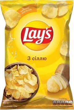 Чіпси Lay's Сіль 120г. / 21шт 00000000806 фото