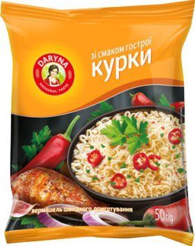 Вермішель ДАРИНКА гостра курка 50г. / 100шт 146 фото
