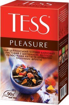 Чай TESS Чорний з добавками Pleasure 90г / 15шт 00000001457 фото