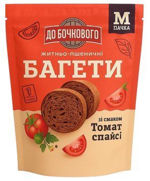 Сухарики Багети ДО БОЧКОВОГО Томат Спайсі 85г. / 10шт 351 фото