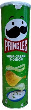 Чіпси Pringles sour cream&onion 200г. / 19 шт 00000000827 фото