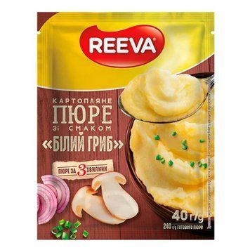 ПЮРЕ картопляне зі смаком "БІЛІ ГРИБИ" 40г. / 24 шт 146 фото